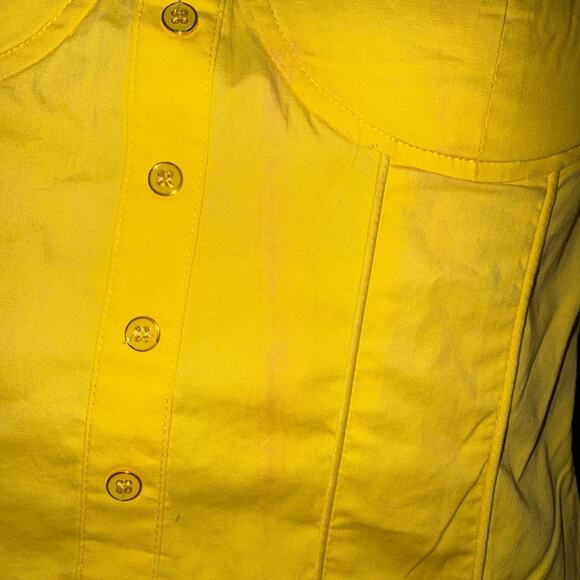 Yellow Beaded Corset Top M - Picture 7 of 7